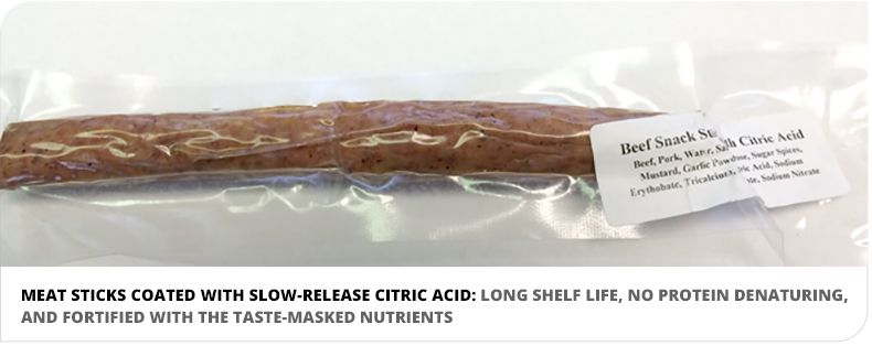 maxx fortified meat stick with no protein denaturing